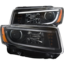 JEEP Grand Cherokee 2014-2015 Projector Strålkastare (Plank Style Design) Svart ANZO